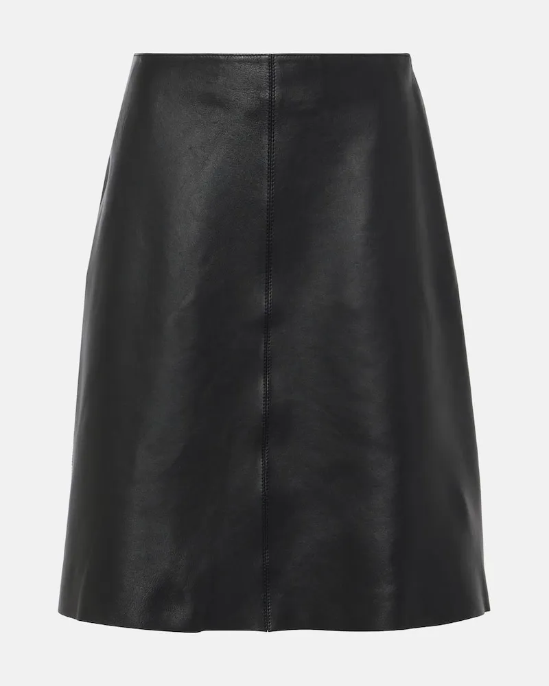 Totême Minigonna in pelle Nero
