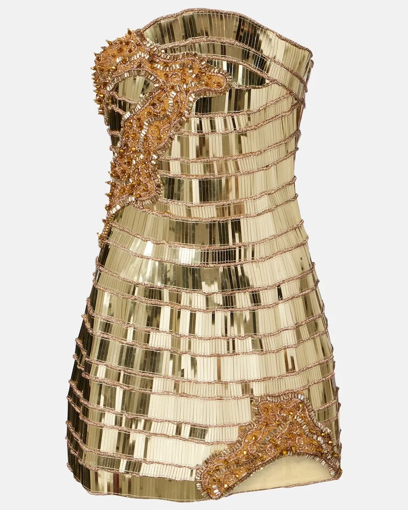 Rachel Gilbert Abito bustier Ariel Oro