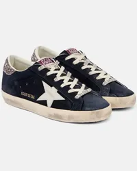 Golden Goose Sneakers Super-Star in suede Blu