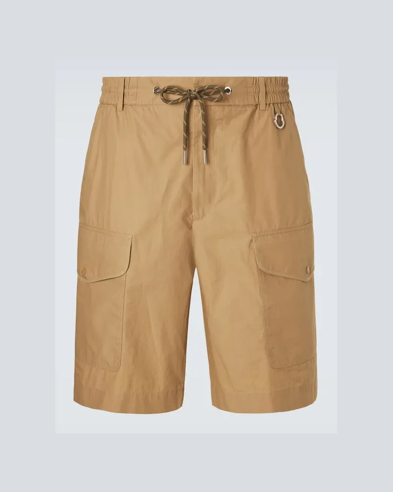 Moncler Shorts cargo in cotone Beige