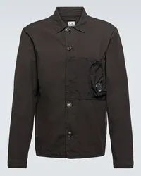 C.P. Company Overshirt Popeline in cotone Nero