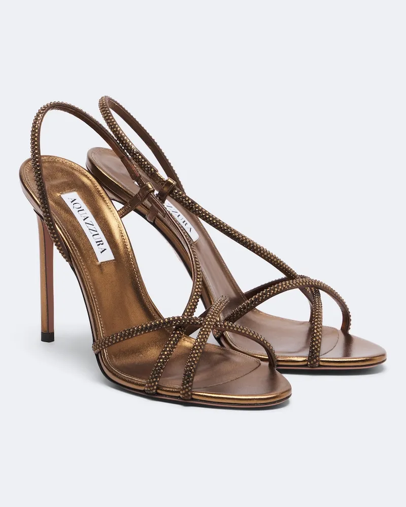 Aquazzura Sandali slingback Horizon in pelle Marrone