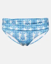 Melissa Odabash Slip bikini Bel Air con stampa Blu