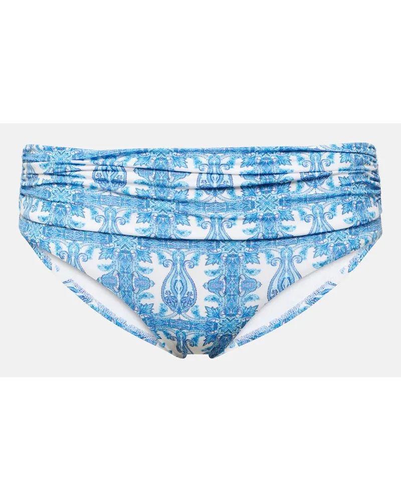 Melissa Odabash Slip bikini Bel Air con stampa Blu