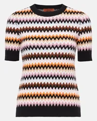 Missoni Top in lana a zig-zag Multicolore