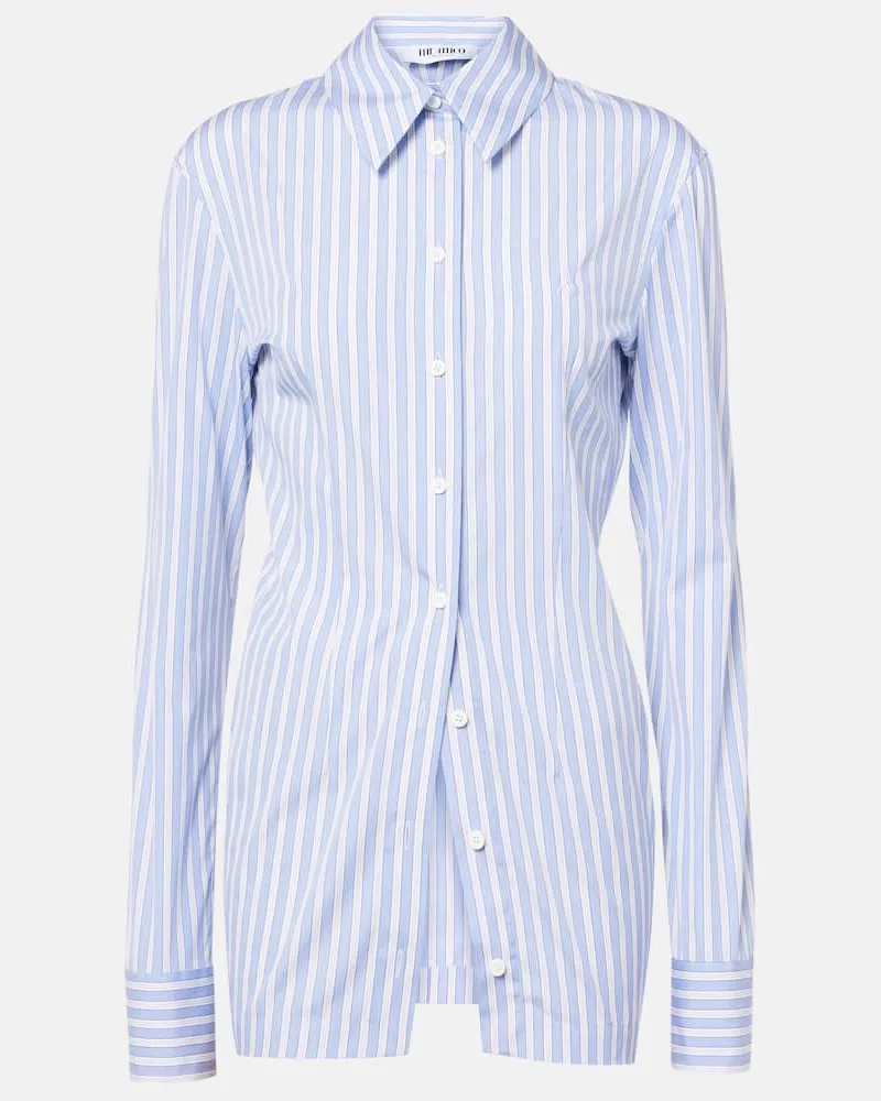 ATTICO Camicia in cotone a righe Bianco