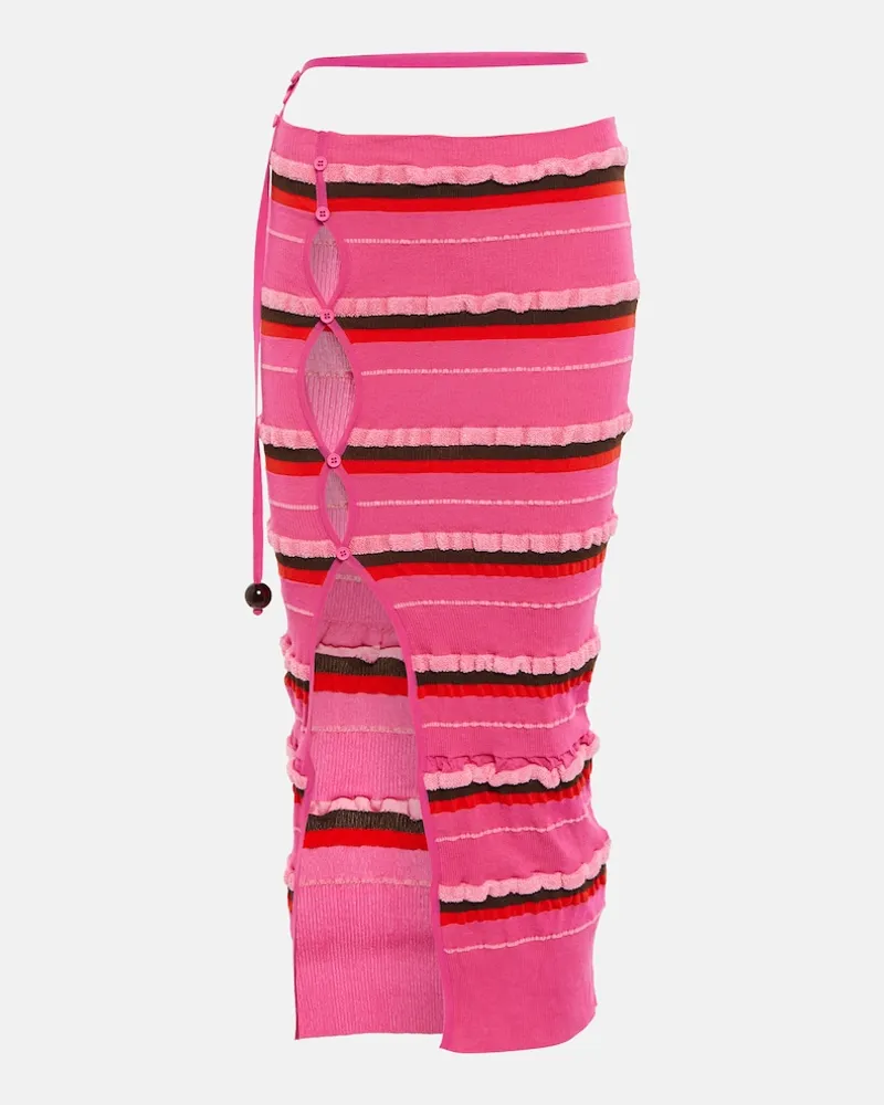 Jacquemus Gonna midi La Jupe Maille Concha Rosa