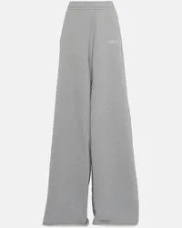 VETEMENTS Pantaloni sportivi in misto cotone Grigio