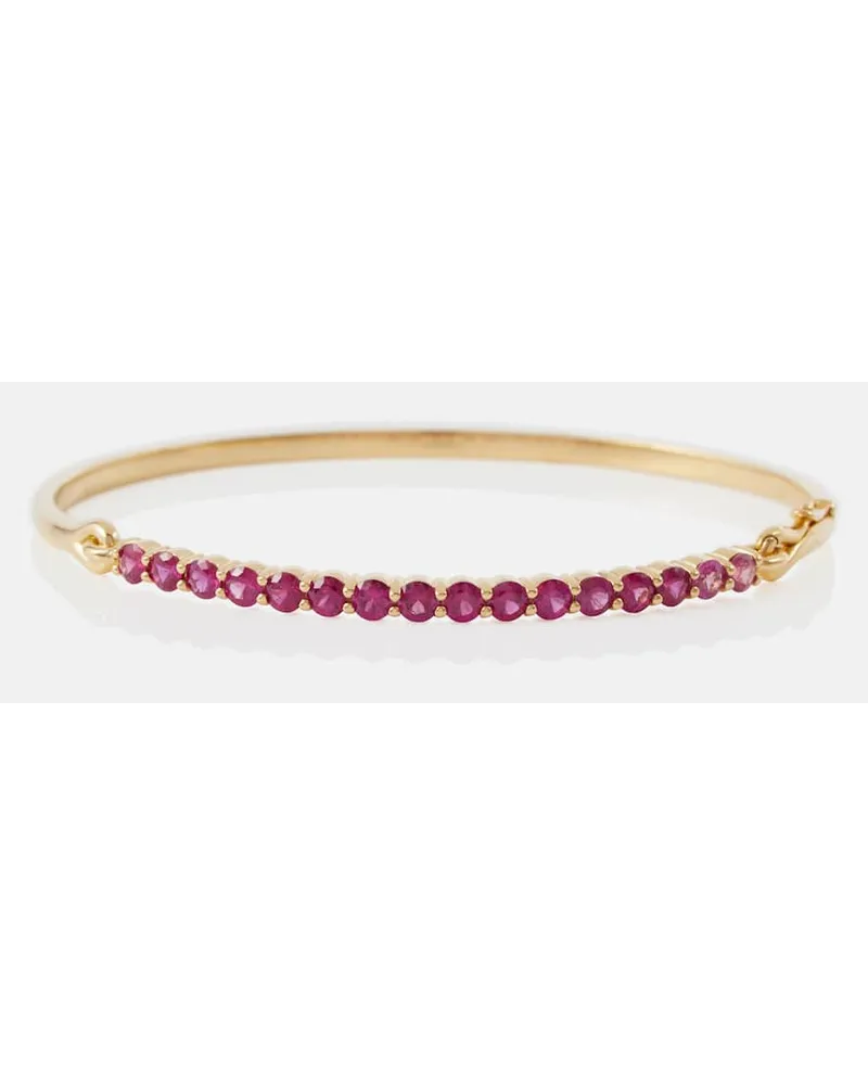 Melissa Kaye Bracciale Lenox in oro 18kt con zaffiri Multicolore