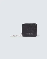 Acne Studios Portafoglio in pelle con logo Nero