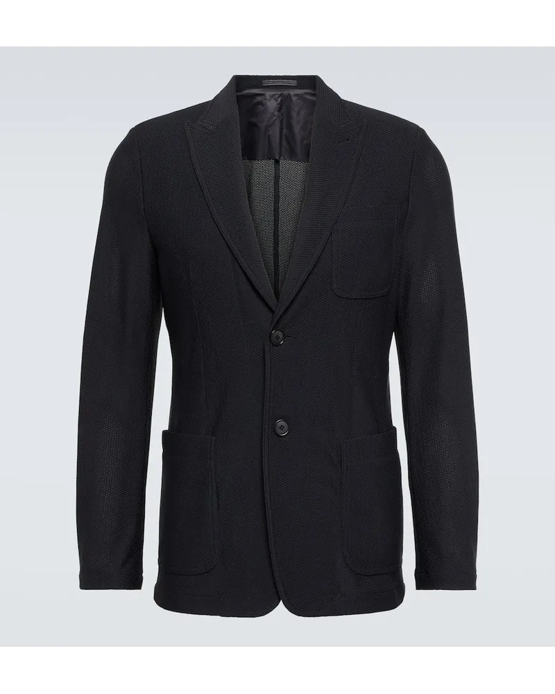 Giorgio Armani Blazer monopetto Icon Nero