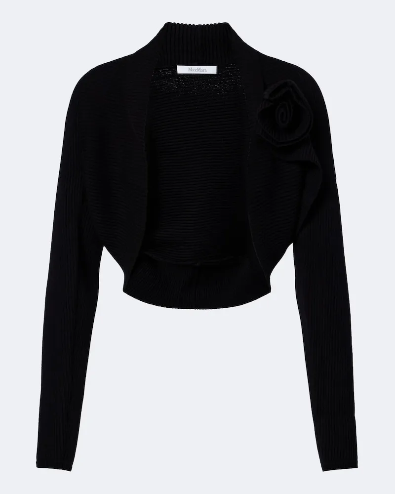 Max Mara Coprispalle in maglia Nero