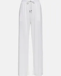 Max Mara Pantaloni Vincita plissé a vita alta Bianco