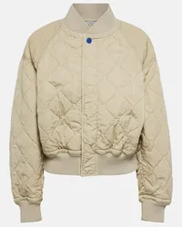 Burberry Bomber trapuntato oversize Beige