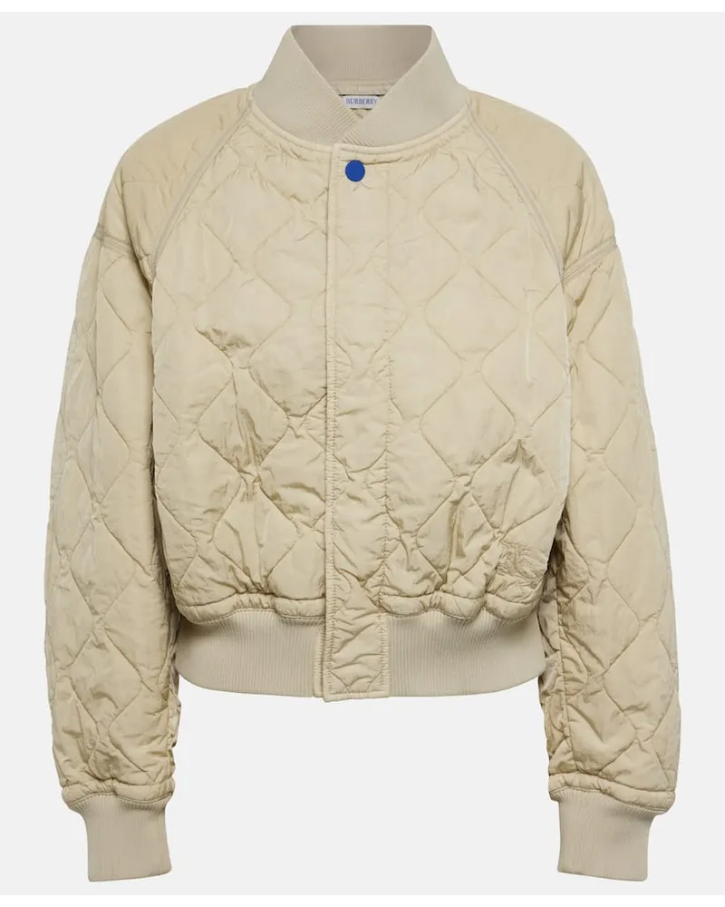 Burberry Bomber trapuntato oversize Beige