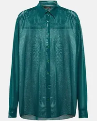 Oséree Oséree Camicia in lamé Verde