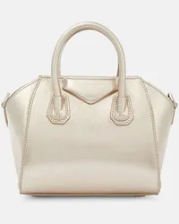 Givenchy Borsa Antigona Toy in pelle metallizzata Oro