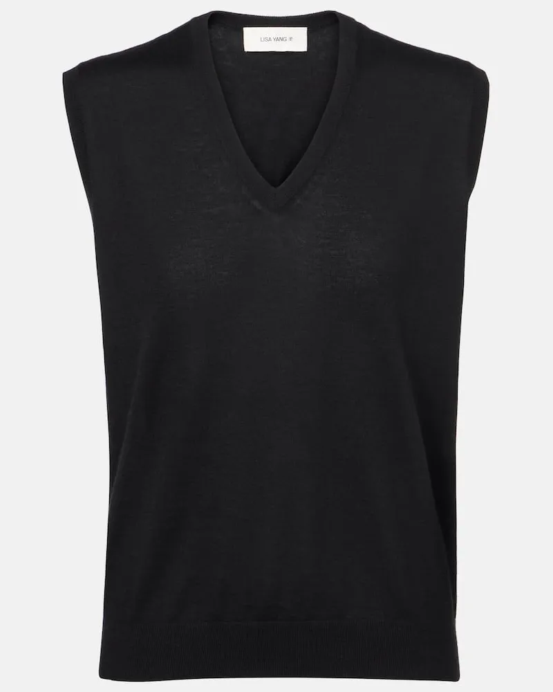 Lisa Yang Gilet Lauri in cashmere Nero