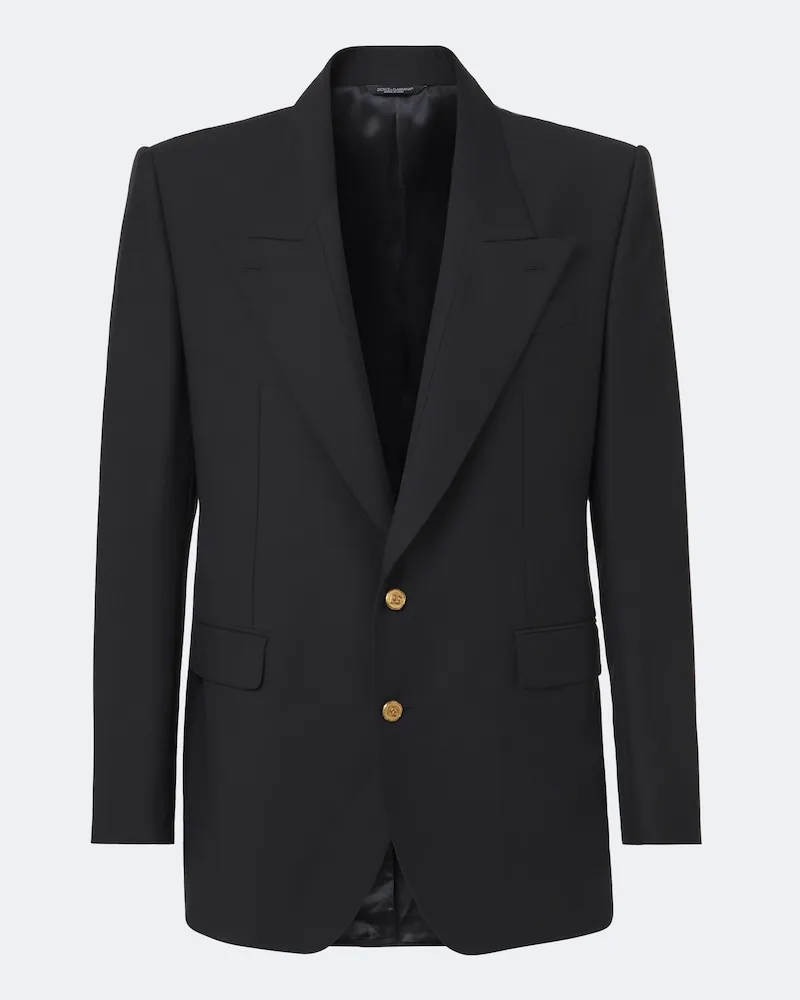 Dolce & Gabbana Blazer in lana vergine Nero