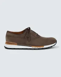 Berluti Sneakers Fast Track in nabuk Marrone