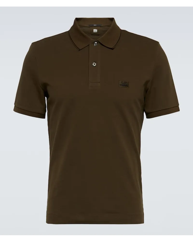 C.P. Company Polo in misto cotone piqué Grigio