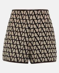 Valentino Garavani Shorts Toile Iconographe Marrone