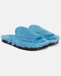 Dries van Noten Slippers in cavallino Blu