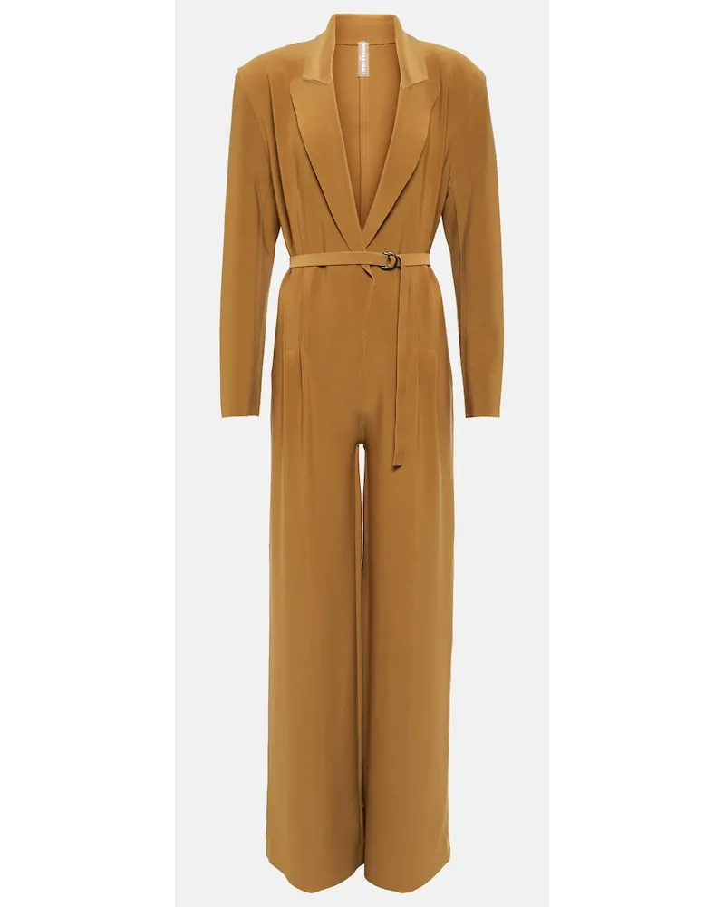 Norma Kamali Jumpsuit in crÃªpe Marrone