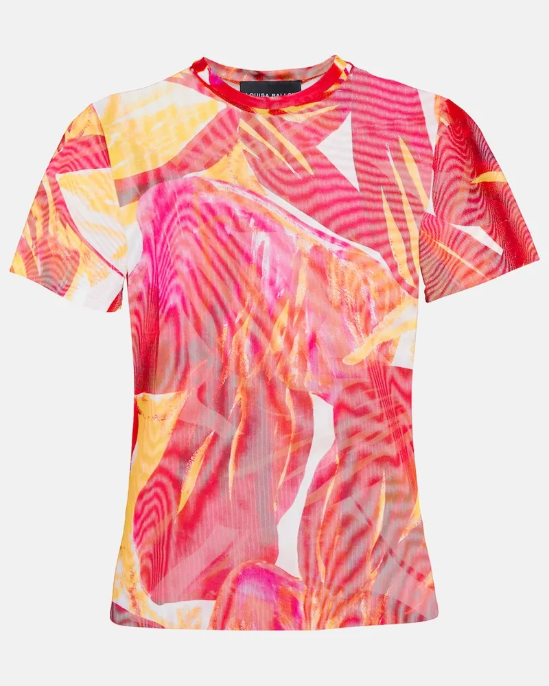 Louisa Ballou T-shirt Beach con stampa Multicolore