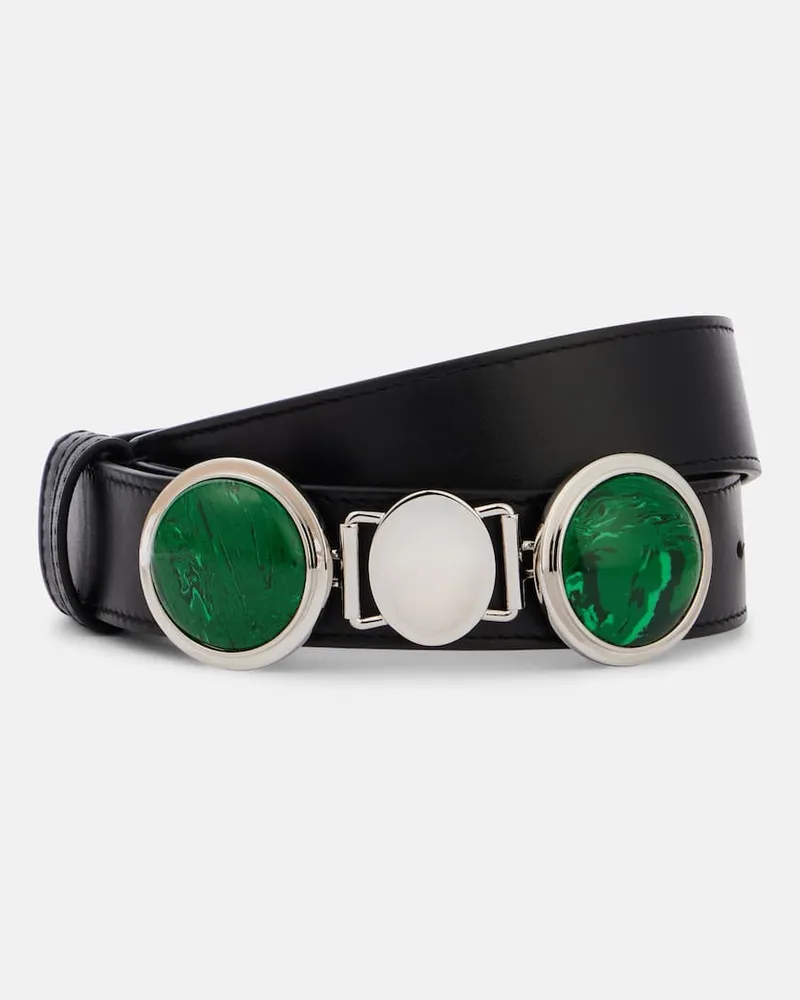 Gabriela Hearst Cintura Grange Malachite in pelle Verde
