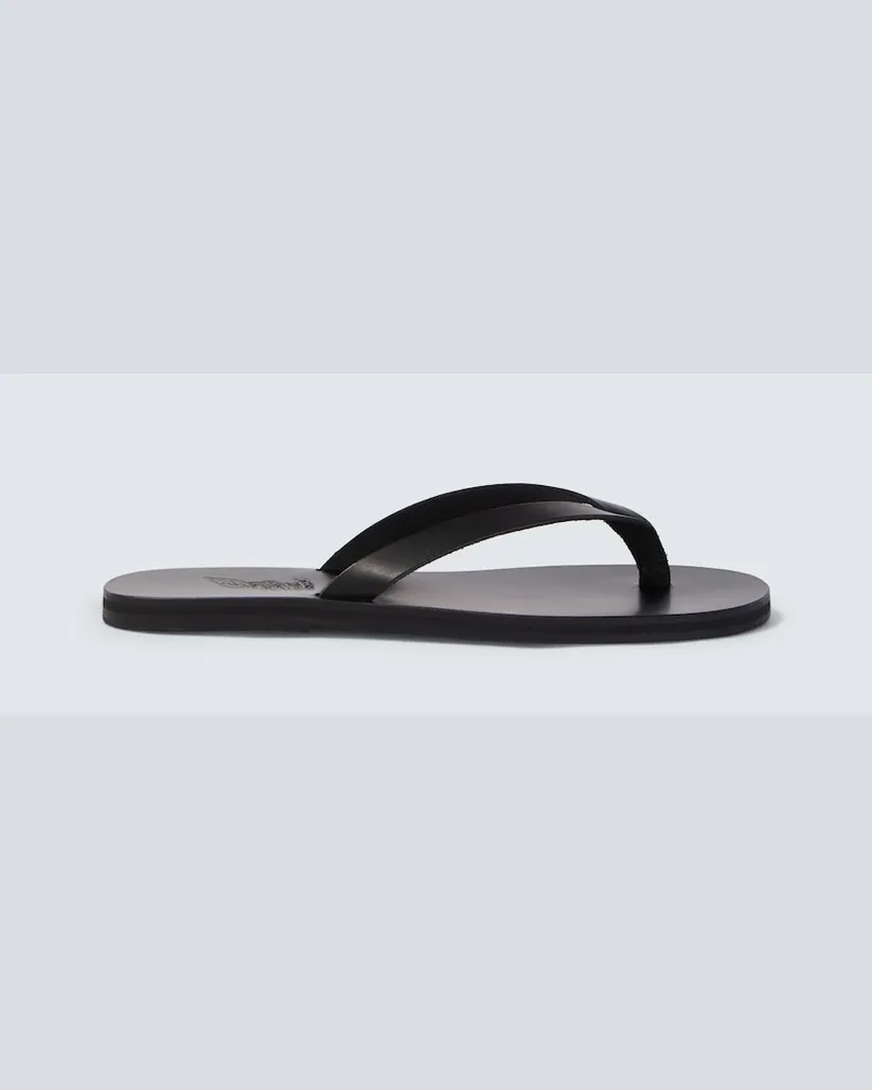 Ancient Greek Sandals Sandali infradito Solon in pelle Nero