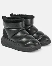 Jimmy Choo Stivali doposci Xan in pelle con shearling Nero