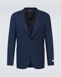 Canali Blazer monopetto in misto cashmere Nero