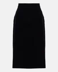 Max Mara Gonna midi Capo in cotone Nero