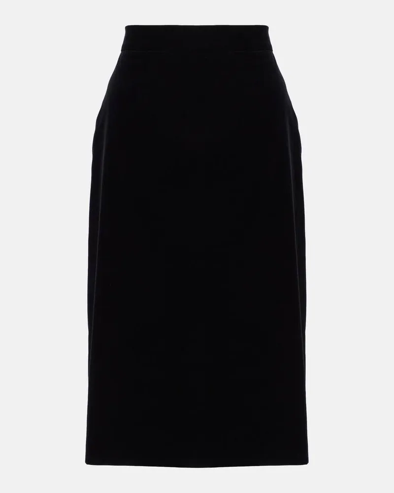 Max Mara Gonna midi Capo in cotone Nero