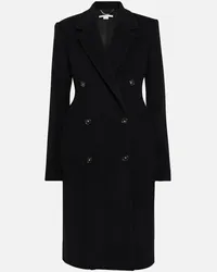 Stella McCartney Cappotto doppiopetto in lana Nero