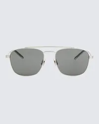 Saint Laurent Occhiali aviator SL 665 Argento