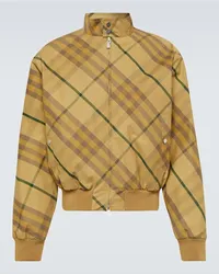 Burberry Bomber in cotone Burberry Check Giallo