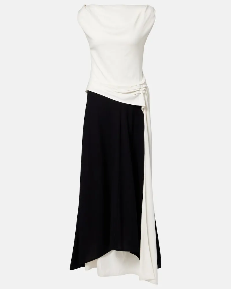 Proenza Schouler Abito lungo Daliah in crÃªpe di raso Bianco