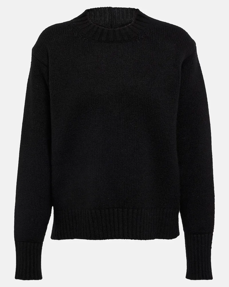 Jil Sander Pullover in misto cashmere Nero