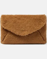 Max Mara Clutch Mexy Teddy Marrone