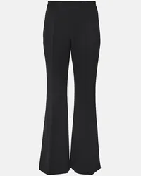 Tory Burch Pantaloni flared in crêpe Nero