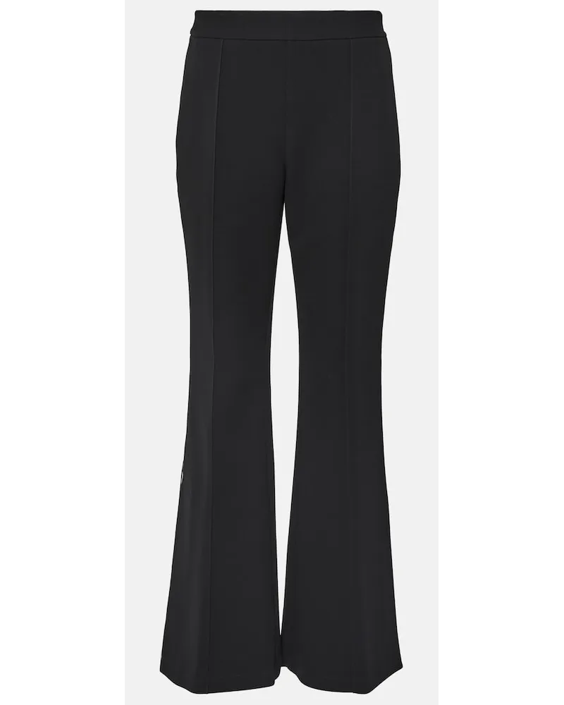 Tory Burch Pantaloni flared in crÃªpe Nero