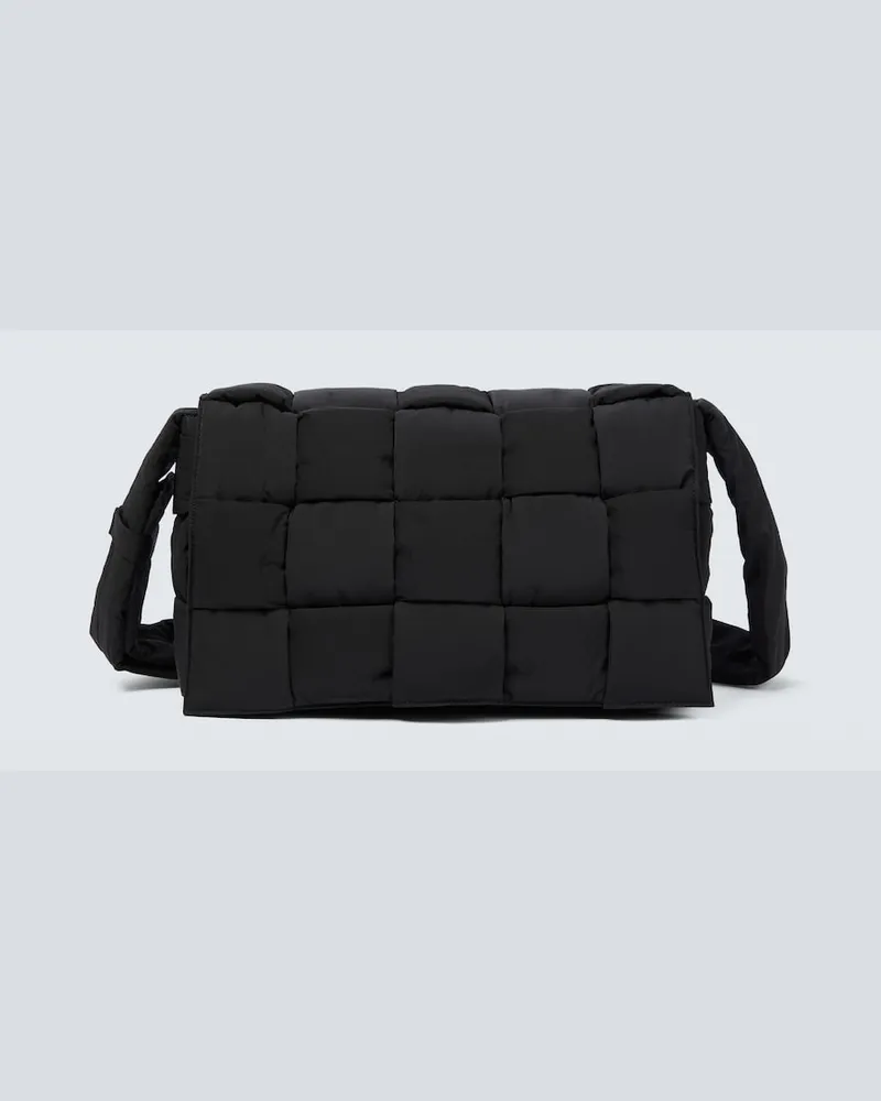 Bottega Veneta Borsa Intrecciato Paper Cassette Nero