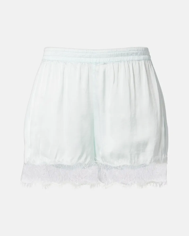 Poupette St Barth Shorts Doris in raso Blu