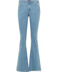 3x1 Jeans flared Farrah a vita media Blu