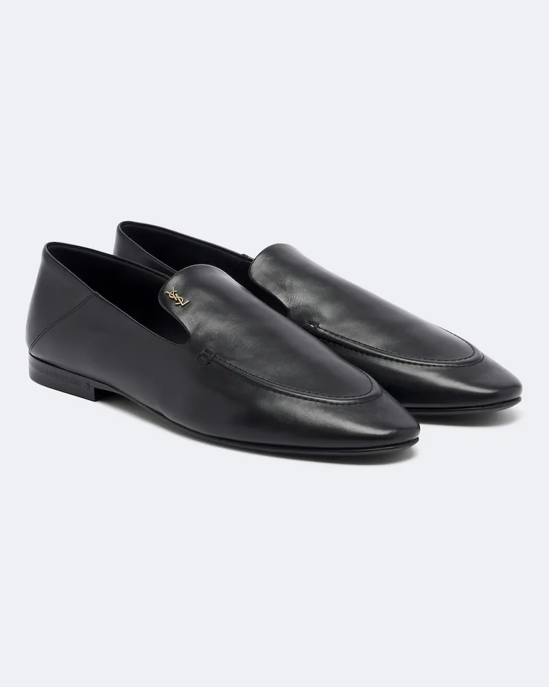 Saint Laurent Mocassini Alain in pelle Nero