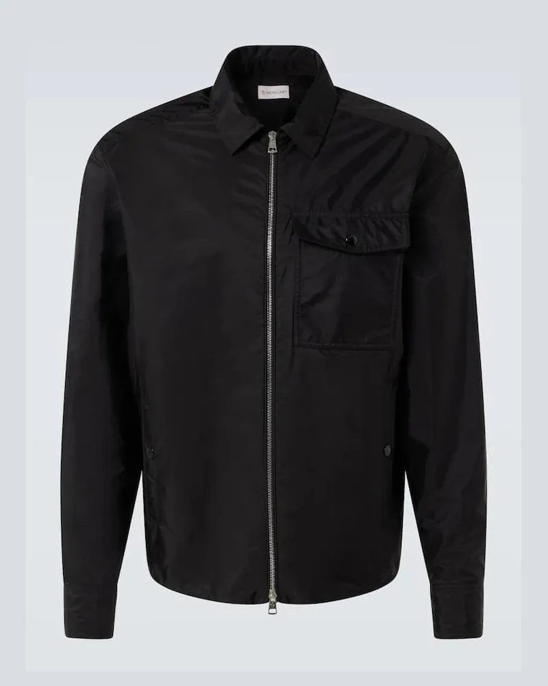 Moncler Giacca blouson con zip Nero
