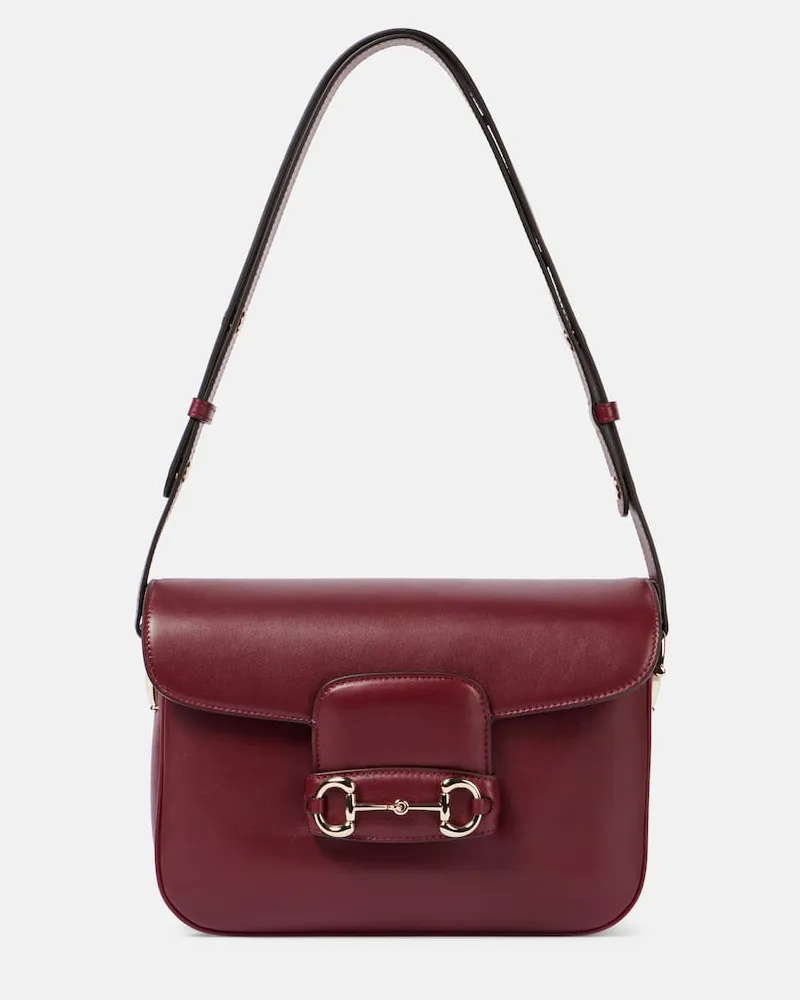 Gucci Borsa Gucci Horsebit 1955 Soft Medium Borgogna