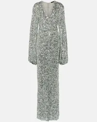 ROTATE Birger Christensen Jumpsuit con paillettes Argento